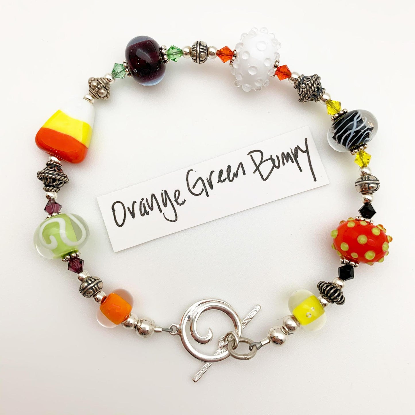Bracelet - Halloween Original - Handmade Glass Beads
