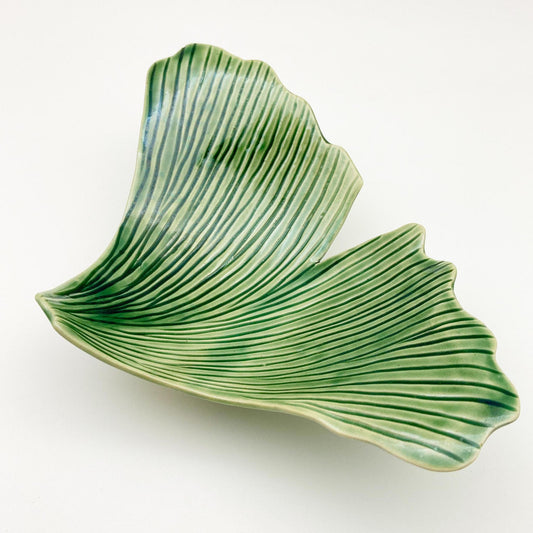 Ceramic Wall Art - Gingko - Green - Small