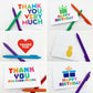 Card Set - "Happy Birthday" Confetti - Pack of 10 - Printed