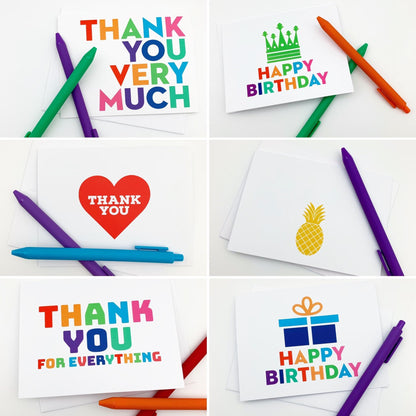 Card Set - "Thank You Very Much" - Pack of 10 - Printed