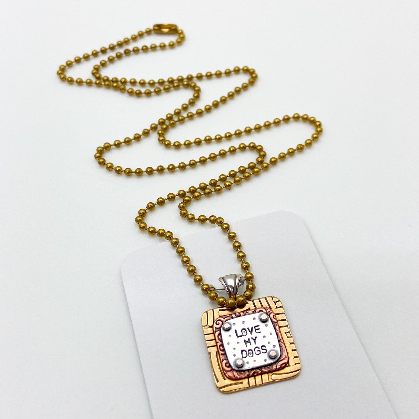Pendant - I Am Loved - Small Square