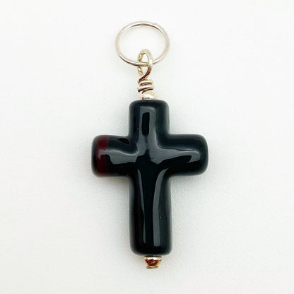 Pendant - "Band of Color" Cross - Small