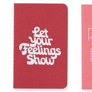 Journal - 32 Lined Pages - "Let Your Feelings Show"