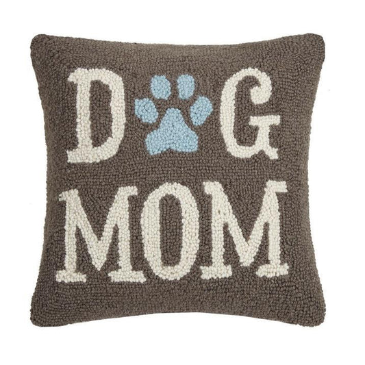 Pillow - Dog Mom - Hooked Wool