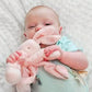 Plush Pacifier Lovey - Pink Bunny