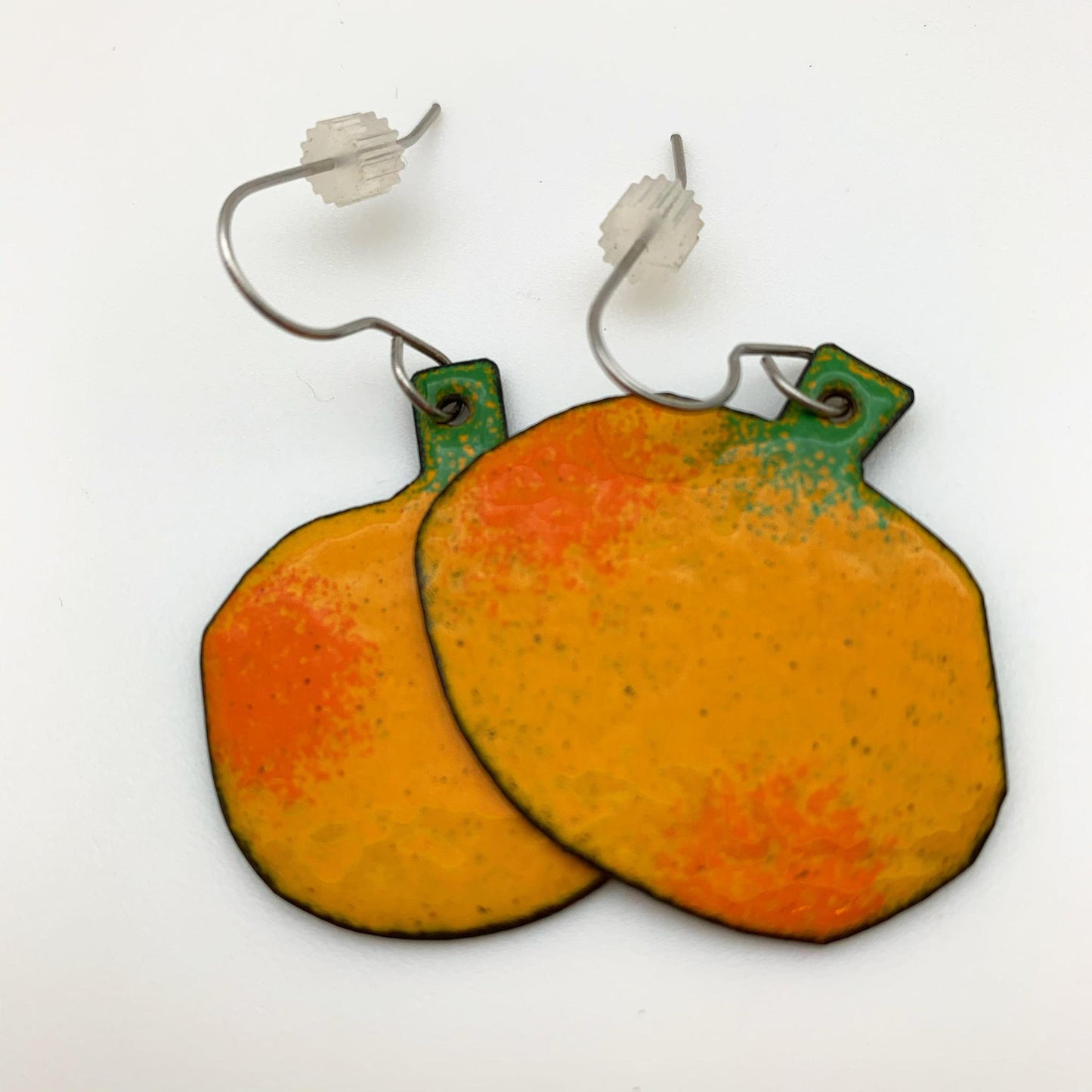 Earrings - Smooth Pumpkins - Enamel Originals