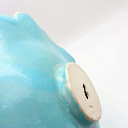 Ceramic Wall Art - Atlantis Aqua Flower - Medium