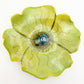 Ceramic Wall Art - Green Flower - Small