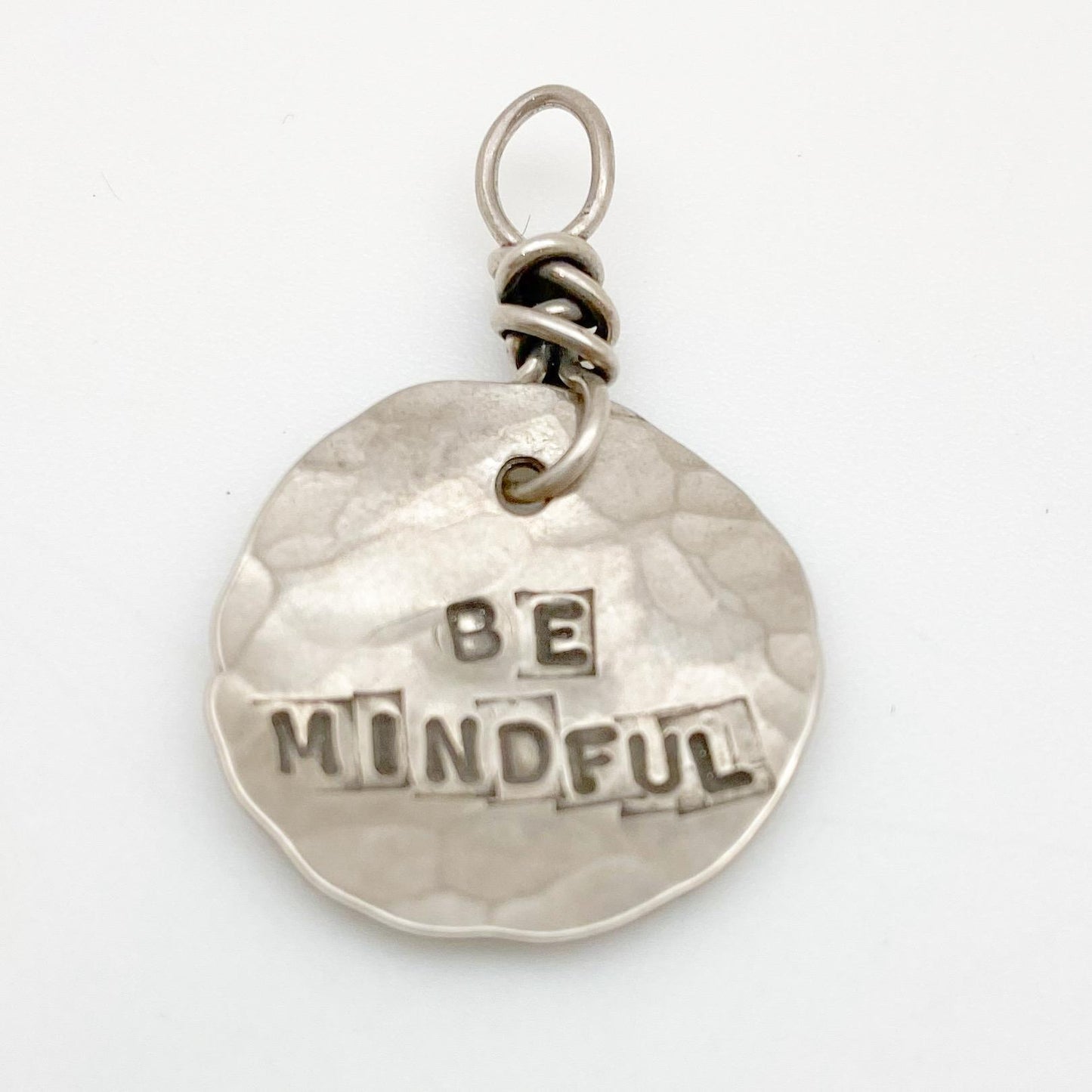 Charm - "Wisdom Nugget" in Sterling - Handmade