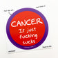 Sticker - Cancer F*cking Sucks - Zippernut Press