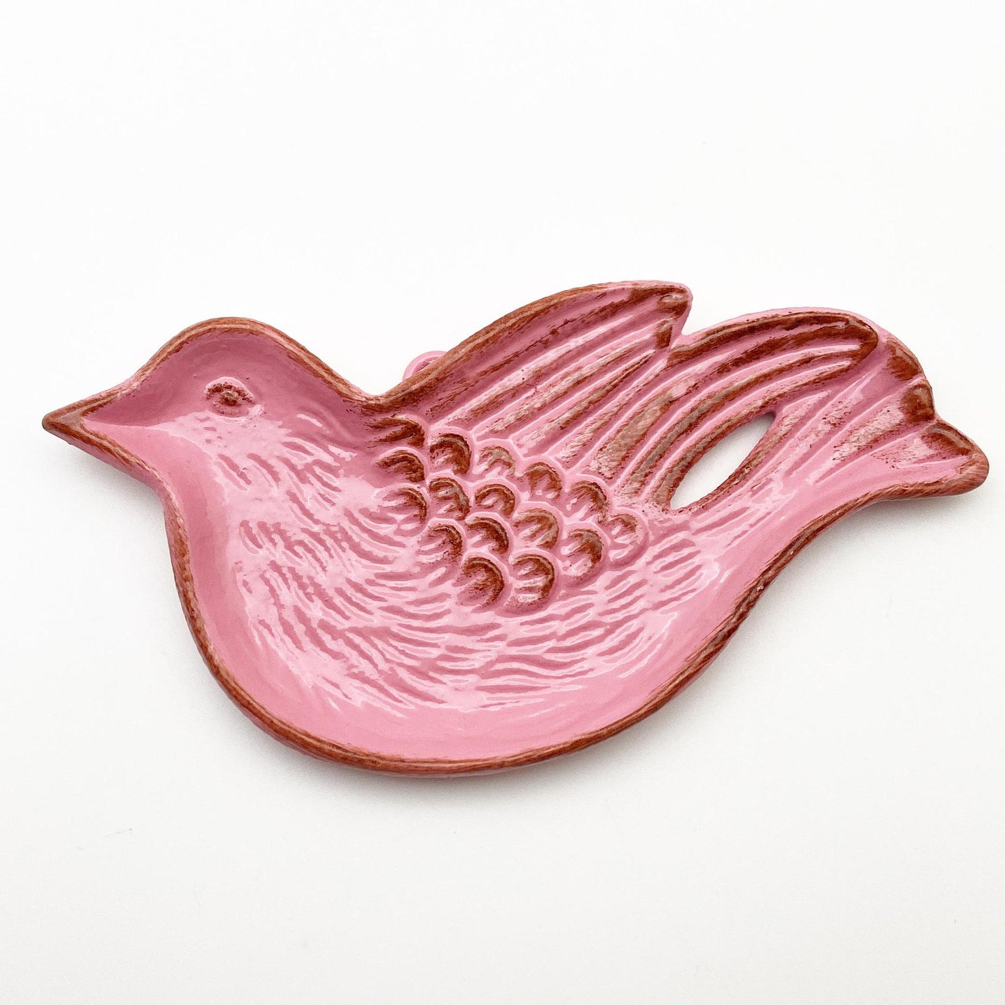 Tray - Pink Bird - Cast Iron