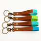 Keyring & Zipper Pull - Begin Today - Leather