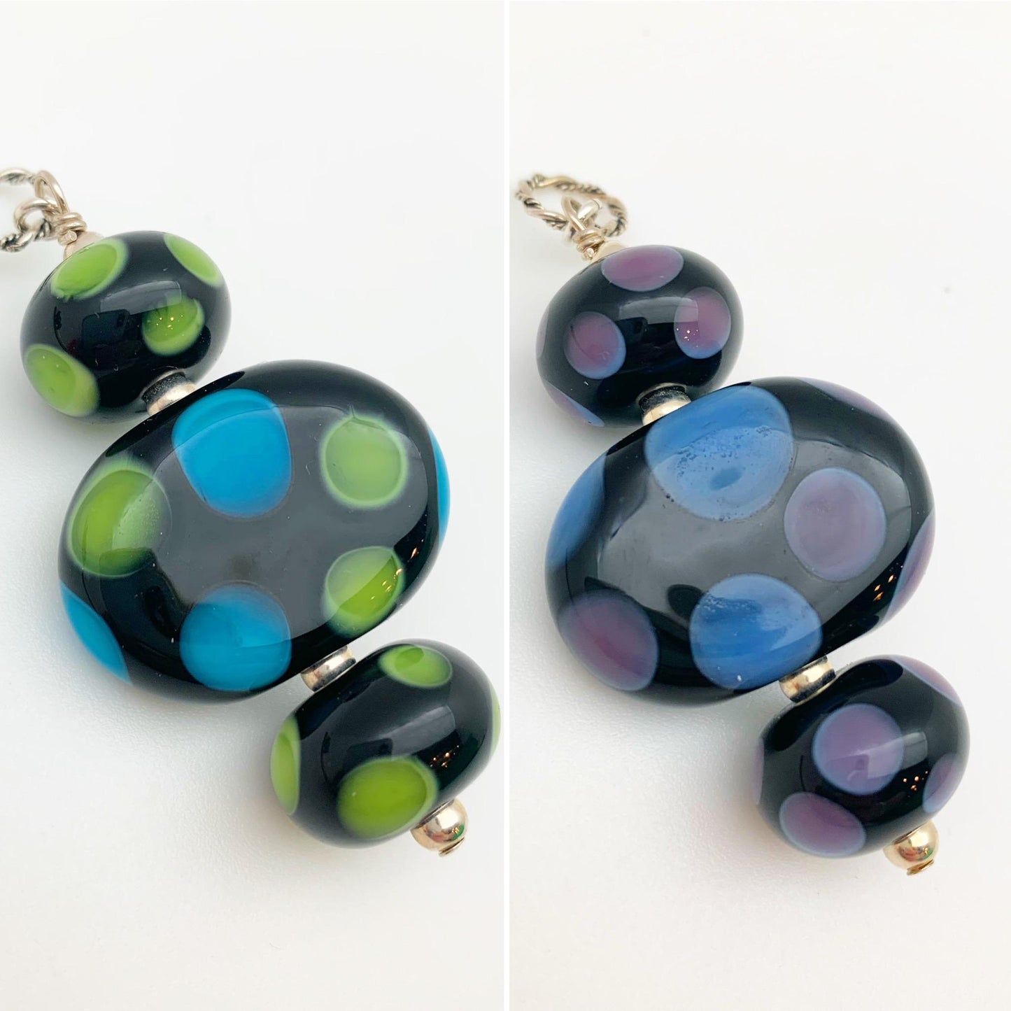 Pendant - Polka Dot Glass - Large