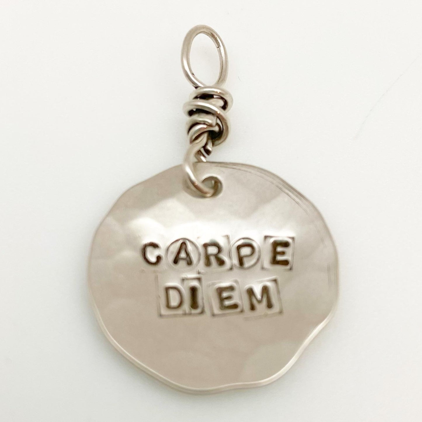 Charm - "Wisdom Nugget" in Sterling - Handmade