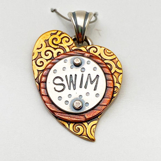 Pendant - Swim - Small Heart