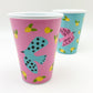 Thermal Cup - Melamine - Bird on Pink