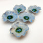 Ceramic Wall Art - "Baby Aster" - Baby Blue