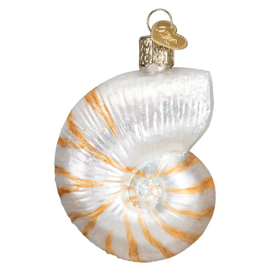 Ornament - Blown Glass - Nautilus Shell
