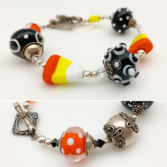 Bracelet - Halloween Original - Handmade Glass Beads